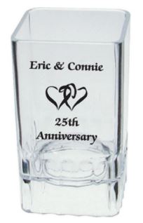 Square Custom Fluted Shot Glass - 2 oz main image